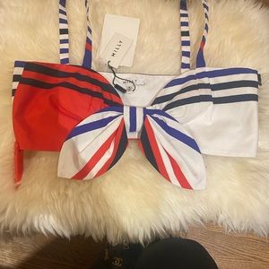 #57 Milly Bow tie bustier top